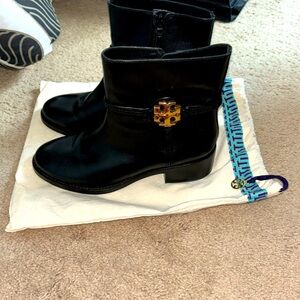 Tory Burch Women's Miller Leather Booties - Black